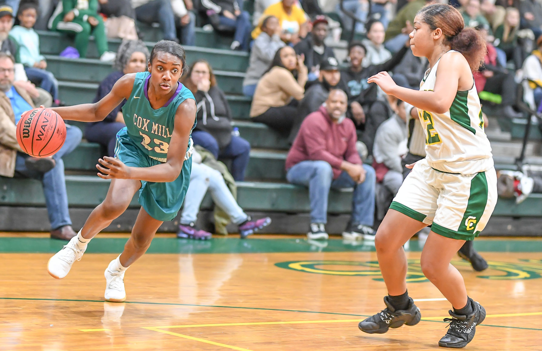 Friday night high school basketball action